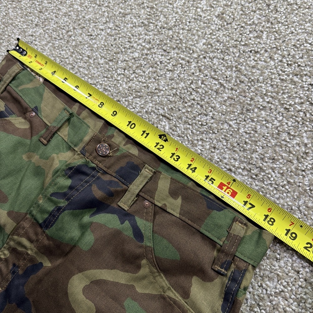 80s Cabelas Woodland Bootcut Riveted 5 Pocket Style Pants Made In USA 37/29 - Picture 7 of 11